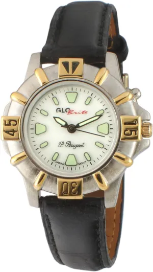 archaeology Tone Case with Leather Strap Peugeot Womens Glow in The Dark Watch - Ladies Two 
