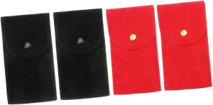 assistant Pouch Beaded Flannelette 4pcs LIFKOME 1set Storage Bag Watch Travel Case Watch Bag Storage Supplies Watch Organizing Bag Travel Jewelry Container Flannelette Watch Holder Jewelry Storage 