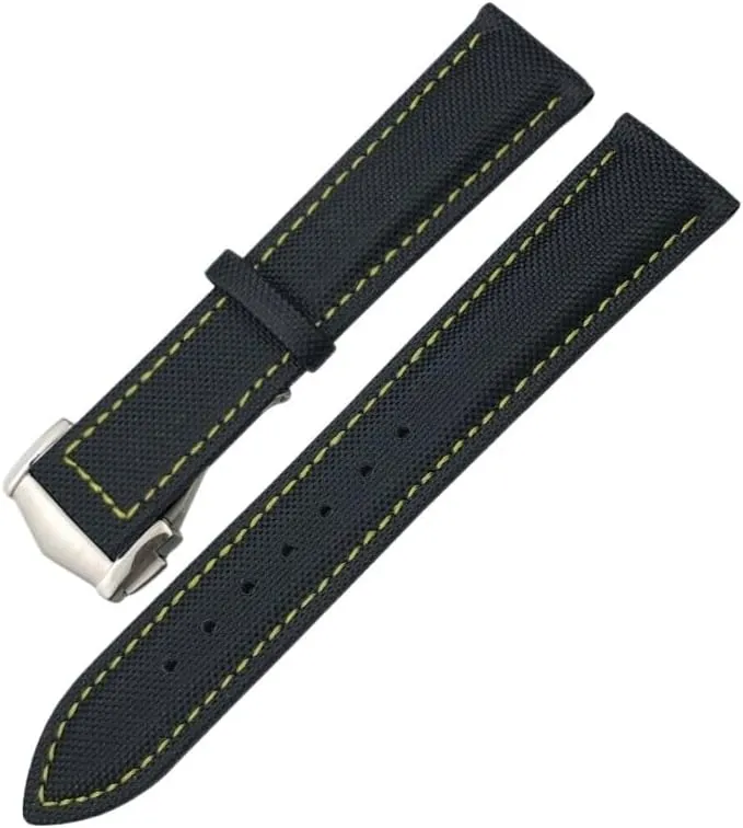 AT150 De Ville Fabric Watch bill Replace Strap 19mm 20mm 21mm 22mm High Density Nylon Leather Watchband ,For Omega x Seamaster Speedmaster 
