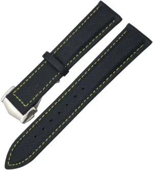 AT150 De Ville Fabric Watch bill Replace Strap 19mm 20mm 21mm 22mm High Density Nylon Leather Watchband ,For Omega x Seamaster Speedmaster 