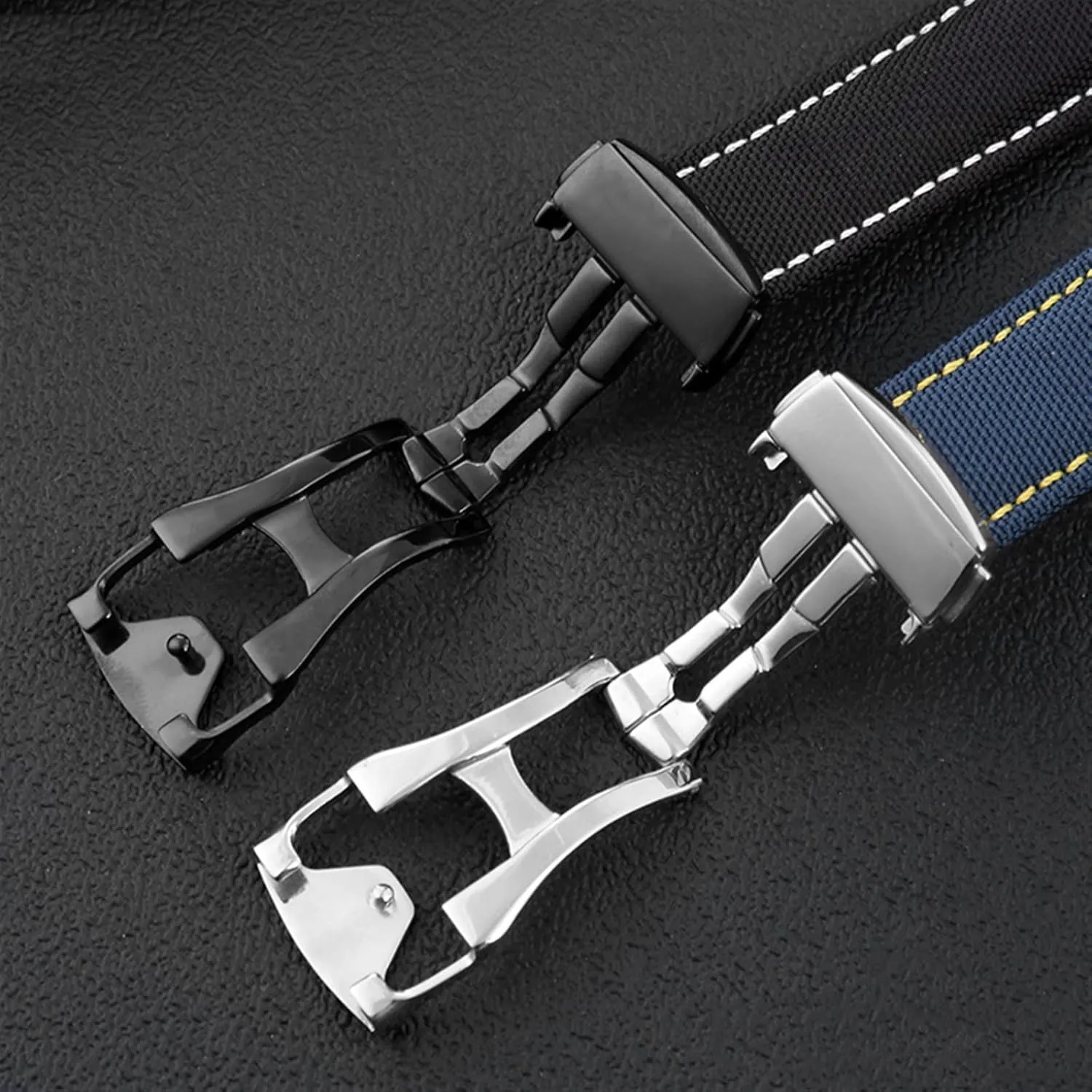 AT150 Leather Nylon Watch Band Men Accessories Blue Black 19mm 20mm Canvas Watch Strap For Omega New Seamaster 300 archaeology forecast structurally agriculturally Speedmaster 