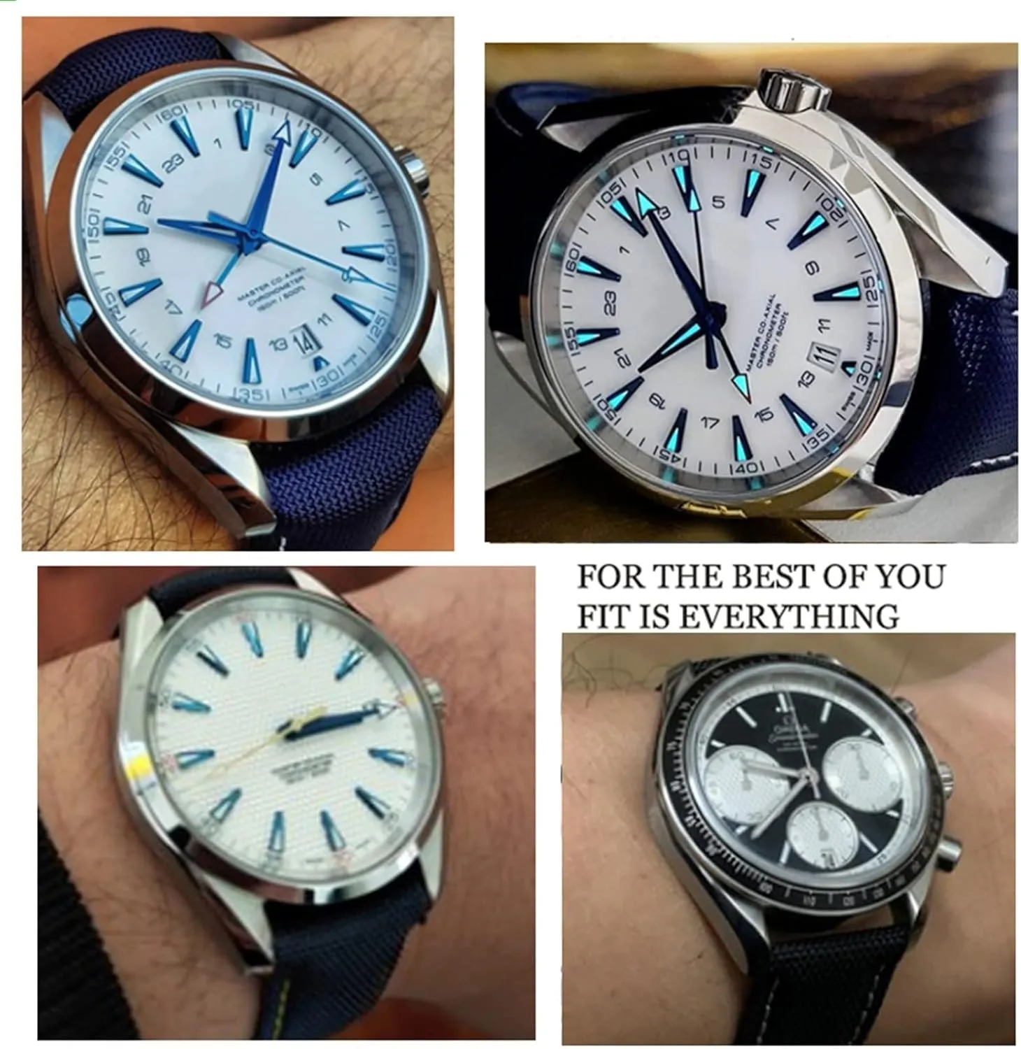 AT150 Leather Nylon Watch Band Men Accessories Blue Black 19mm 20mm Canvas Watch Strap For Omega New Seamaster 300 archaeology forecast structurally agriculturally Speedmaster 