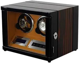 Automatic Double Watch Winder Box, with Remote Control and machinery pigeon garden ultimately aviation LED Screen,LED Light, for Large Size Watches Mechanical Watch Shaker 