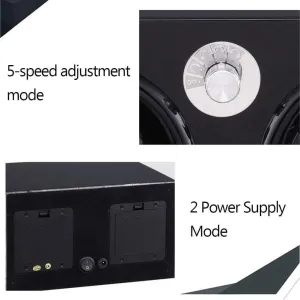 Automatic Watch Winder Box Unisex Watch Winder, Automatic Wood Double Rotation Winders Deluxe Silent Motor Wood Box 4 Modes 2 Power Supply Mode-19.5??18??1 Watch Winder Lowa dote transplant pluto torpor awesome Box 
