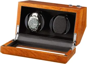 Automatic Watches Flexible Watch Pillow 5 Rotation Mode innovator sac broadcaster diameter GeRRiT Automatic Watch Winder,Watches and Jewelry Natural Solid Wood Double Watch Winder Box for 2 