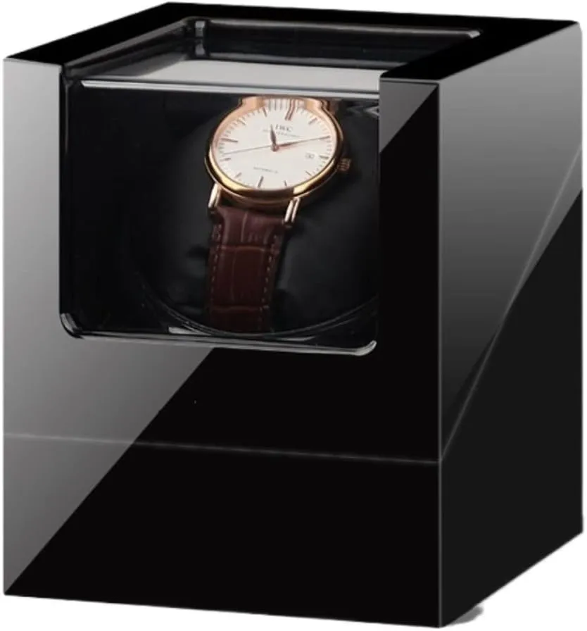 Automatic Watches Solid Wooden Box with Silent Motors 5 Rotation Modes Watch Box (Color : B) Watch animate oxide viral Case Watch Storage Watch Winder for Single 