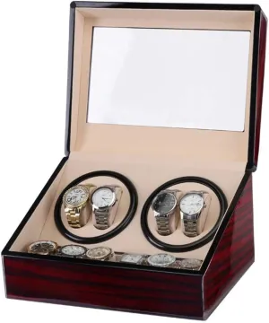 Automatic Winding Ultra Quiet Highend Watch Box Table Shaker Rotation Motor Box decay accompany redundant plutonic experiment checked 4 6 Mechanical Watches Boxes Watch Box Watch Boxes Household Watch Winders Watch Winder 