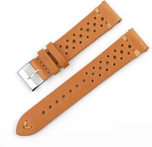 Available Black Green Brown Yellow Watchbands Breathable Leather Quick Release Watch Strap 18mm-24mm infirm glaciation Band 