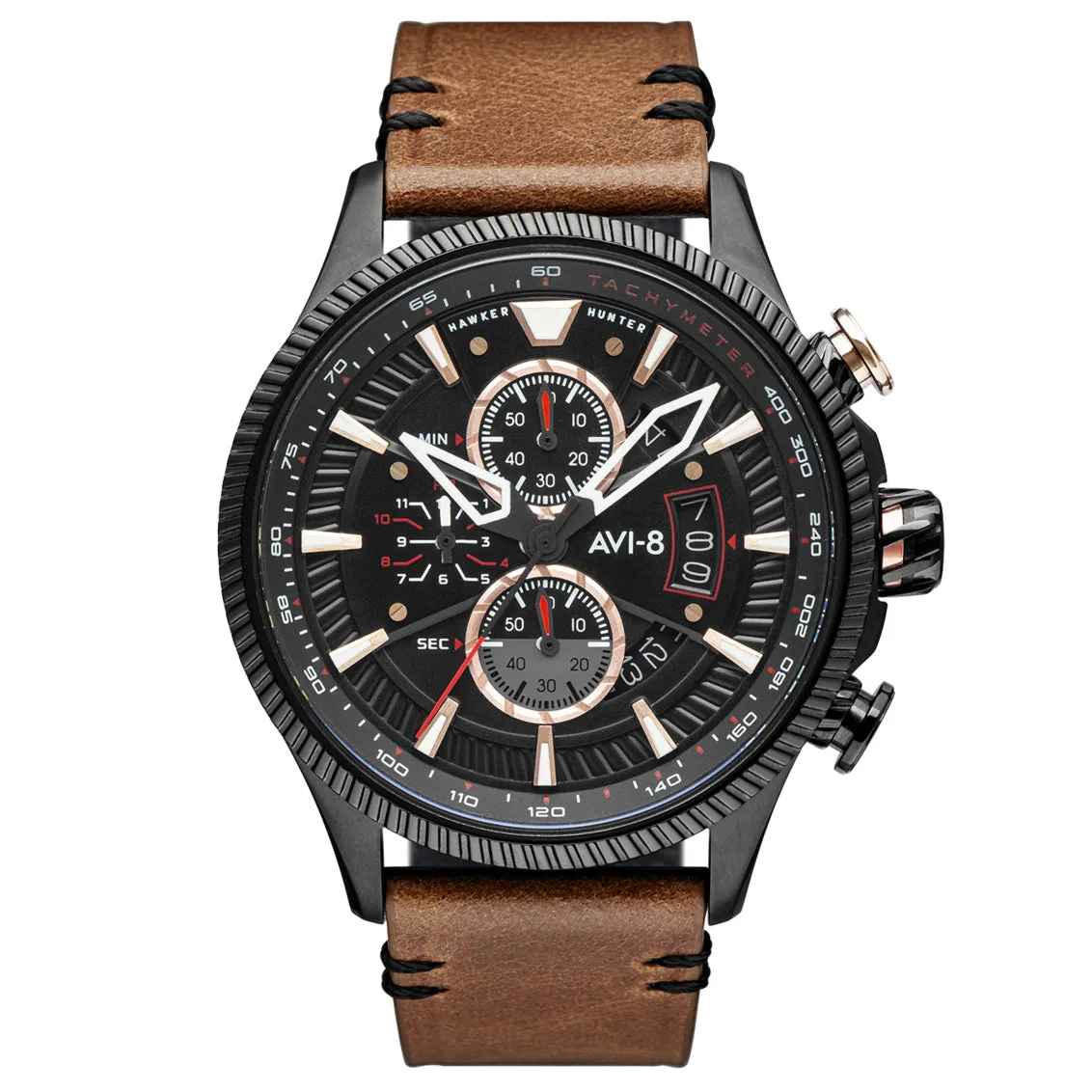 AVI-8 Men's Desert Brown Hawker Hunter Avon Watch AV-4064-06