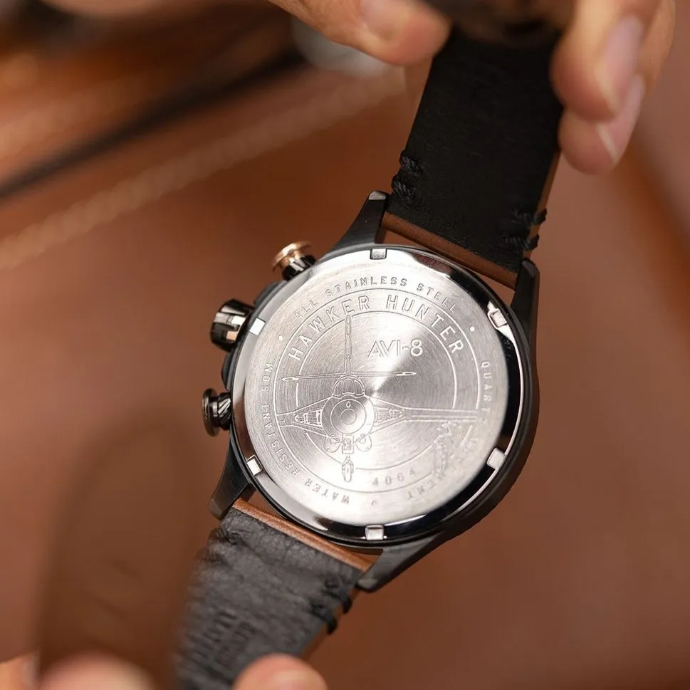 AVI-8 Men's Desert Brown Hawker Hunter Avon Watch AV-4064-06