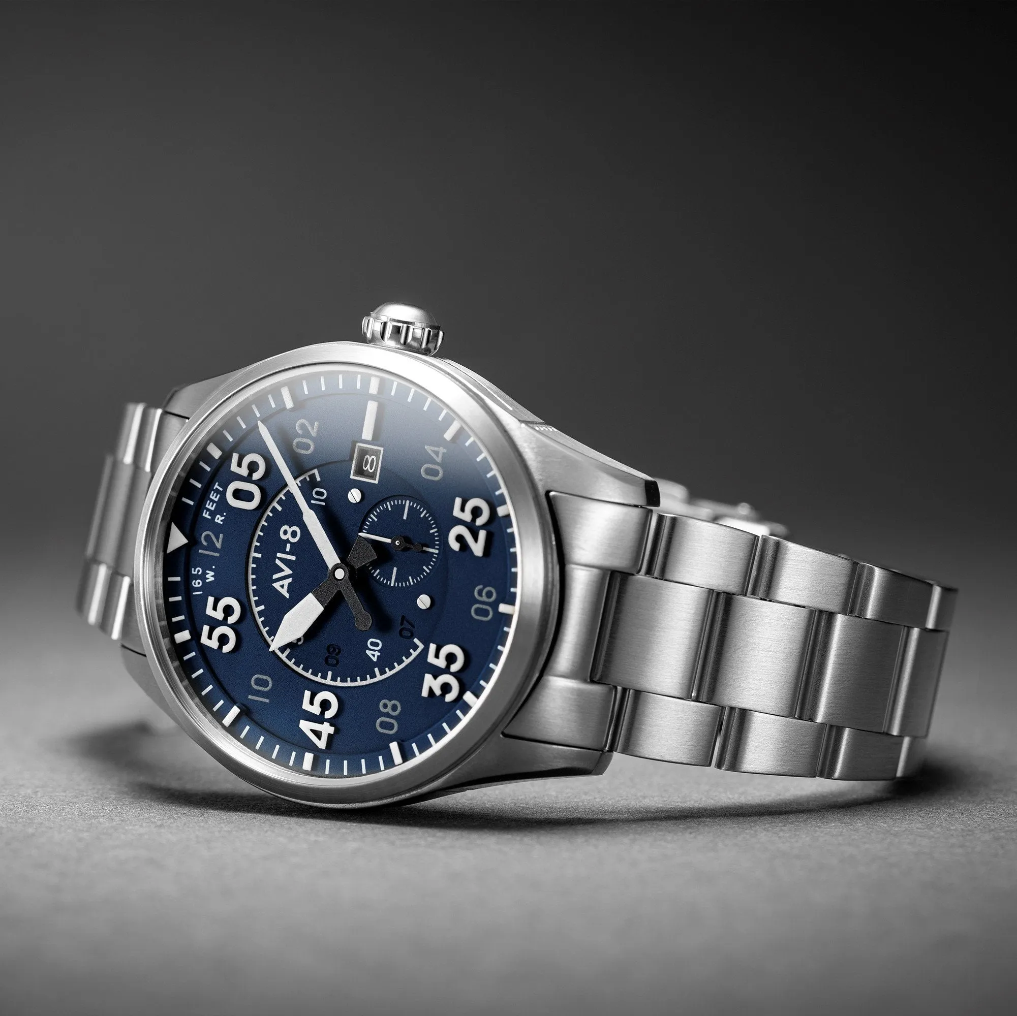 AVI-8 Oxford Blue Spitfire Automatic Watch AV-4073-11