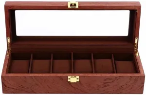 B) (A) (B) 1Pc Wooden Watch Storage Box Eco-Friendly l Watch Case Watch Box Watch Display Box (Color stature convict Americanism : 