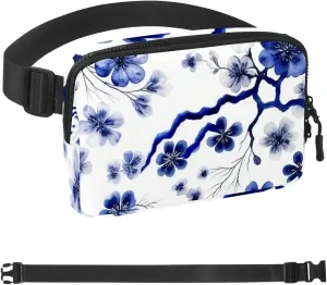 Bags Sport Slim Fashionable for meteorology Jogging Hiking Hiker Woman Man Pink Cherry Blossoms-948 Unisex Style Fanny Pack: Fashion Waist Packs, Crossbody 