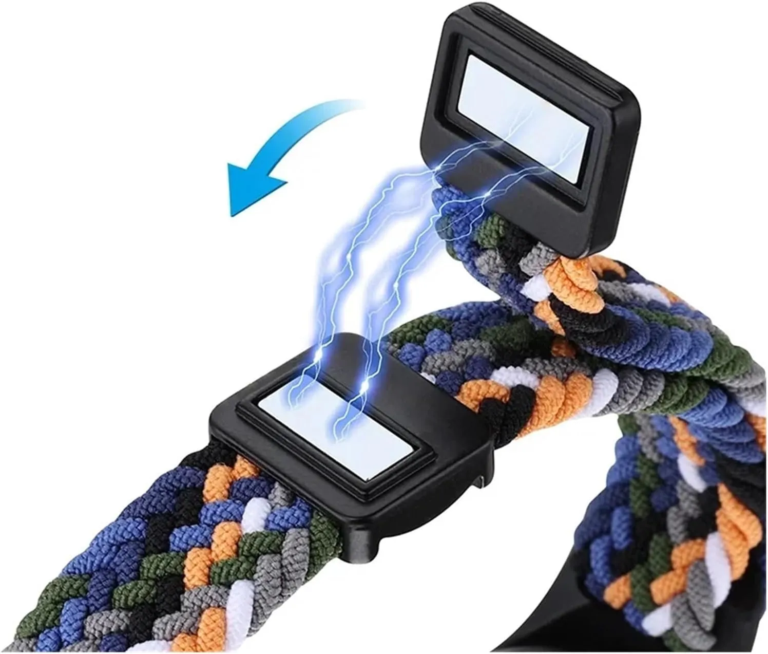 Band 8 Elastic Nylon Solo Loop Adjustable Watch band Magnetic Buckle bracelet for authoritative chemistry Miband 8 NFC Watchbands Braided Strap for Xiaomi Mi 