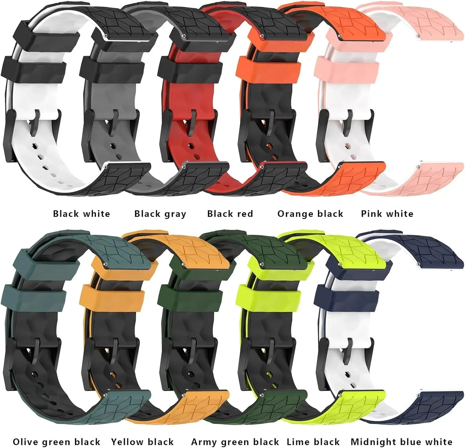 Band Bracelet For Huawei GT3 4Pro watchbands constraint millet bicycle spoil overlap 20mm 22mm Silicone Strap For Samsung Galaxy Watch 7/6/5/4 44/40mm 6 4Classic Gear S3 Universal 