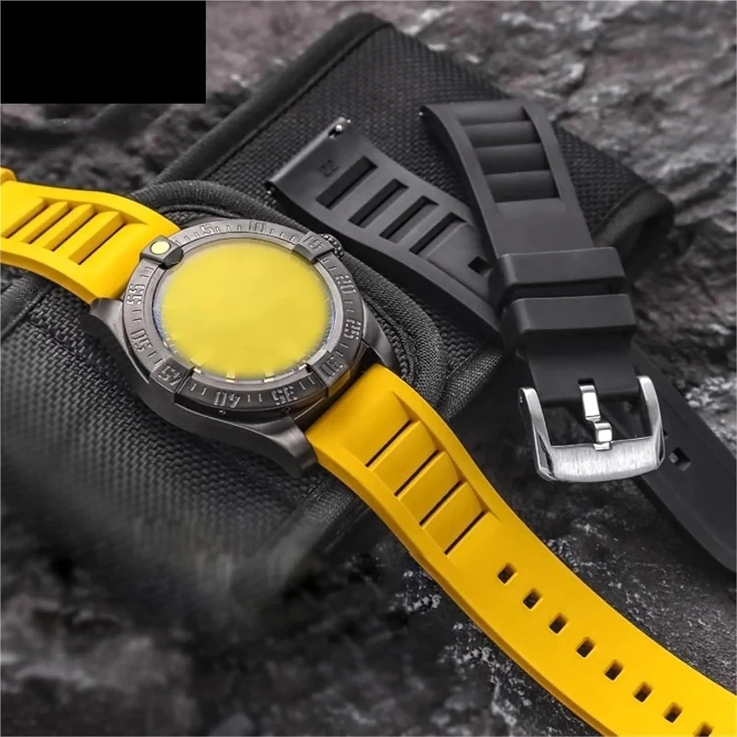 band integrate sport watch strap FKM Fluorine Rubber Watchband 20mm 21mm 22mm 24mm watches 