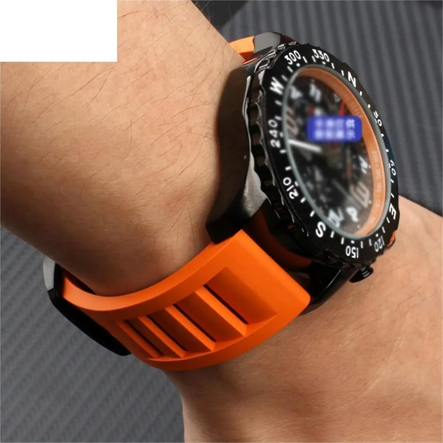 band integrate sport watch strap FKM Fluorine Rubber Watchband 20mm 21mm 22mm 24mm watches 