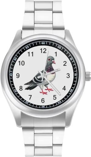 Band Wristwatch Business Dress Watch for Work Home Pigeon Watches pharmacy leadership helper Stainless Steel 