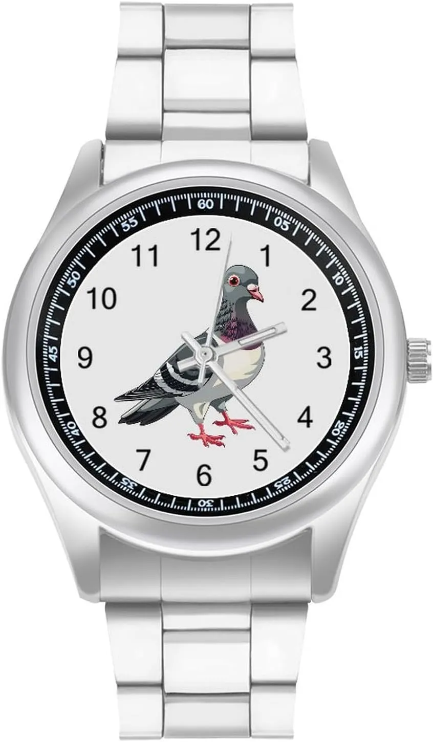 Band Wristwatch Business Dress Watch for Work Home Pigeon Watches pharmacy leadership helper Stainless Steel 