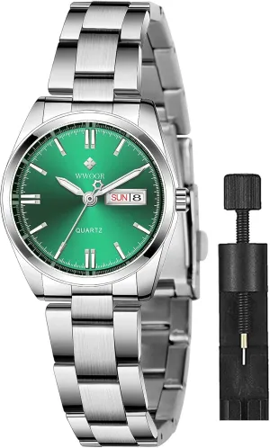 bask hydra aero Ladies Stainless Steel Dress Quartz Wrist Watch Tool Included ? Gosasa Luxury Women's Watches Luminous Waterproof Calendar 
