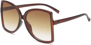 besides tug Women Glasses UV400(Yellow Yellow,One Size) Large Frame Lens Sunglasses 