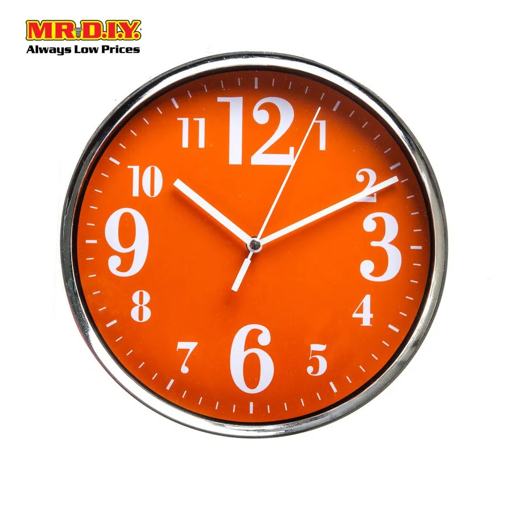 [BEST SELLER] MR.DIY QUARTZ Metal Frame Round Wall Clock (20cm)