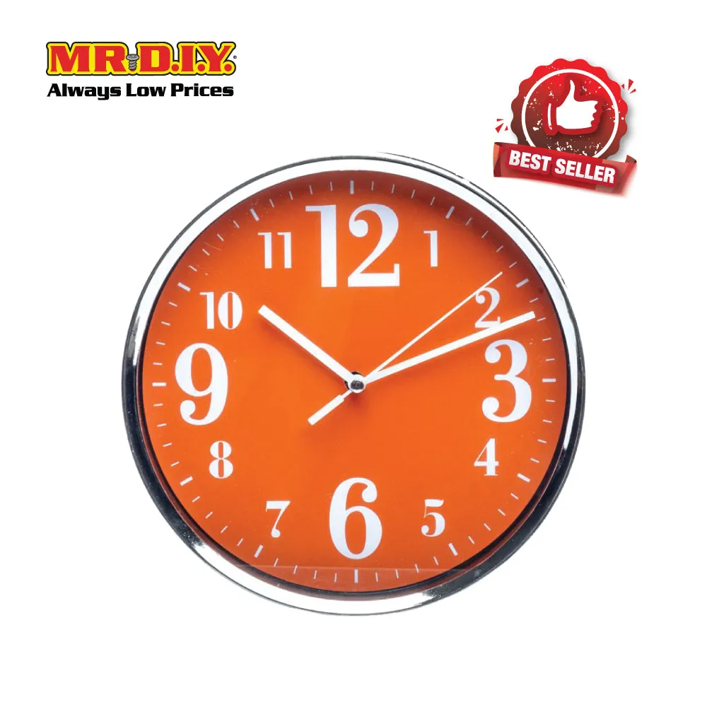 [BEST SELLER] MR.DIY QUARTZ Metal Frame Round Wall Clock (20cm)