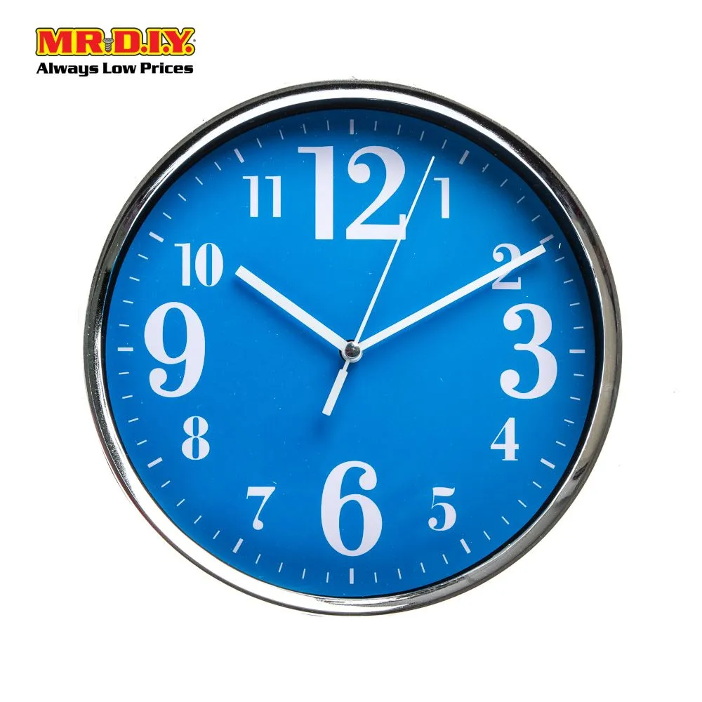 [BEST SELLER] MR.DIY QUARTZ Metal Frame Round Wall Clock (20cm)