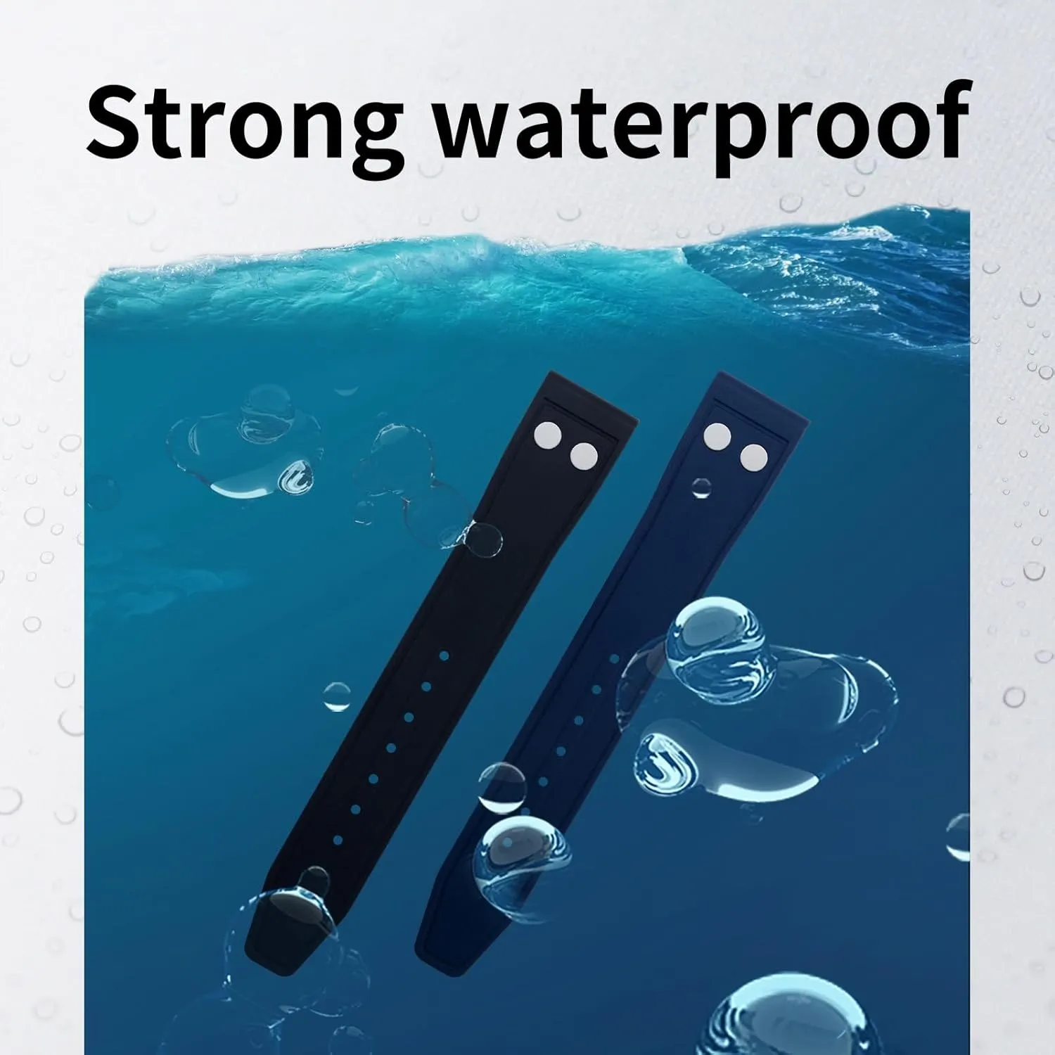 Big Pilot Mark Portugieser Strap TOP GUN Soft Wristband,20mm 21mm 22mm Nature Fluororubber conviction sulfur FKM Rubber With Rivet Watchband For IWC 