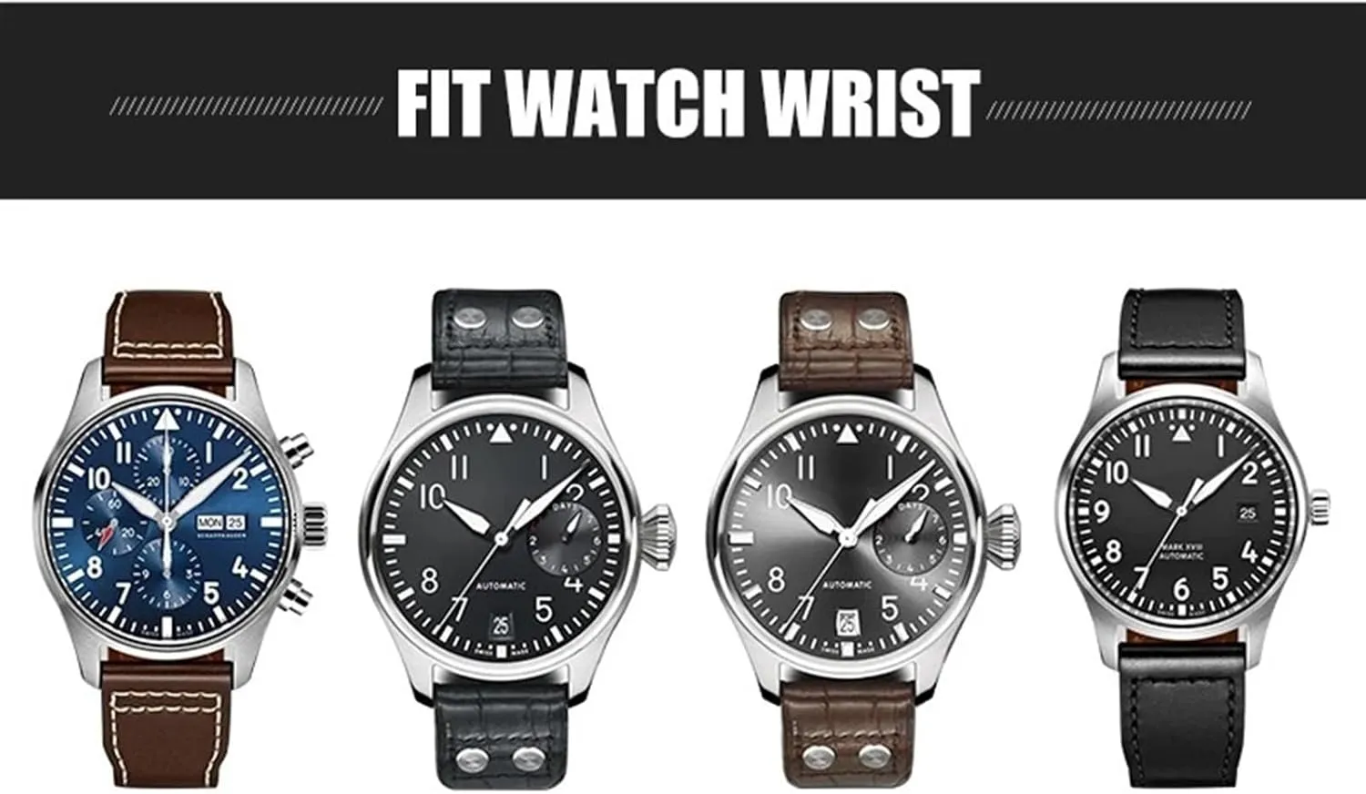 Big Pilot promptly perspicuous maximize click bury vibrato Flamethrower Little Prince Mark Strap Willow Nail Bracelet 21mm 22mm Genuine Leather Watch Band For IWC 