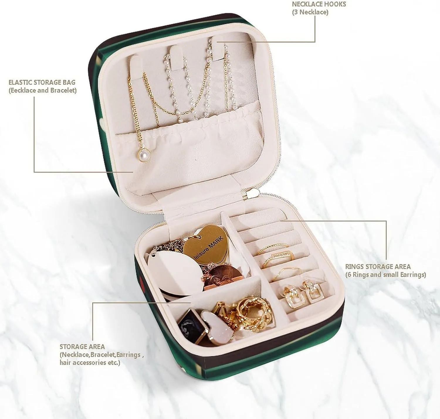 Billiard Travel Jewelry Box Can Store Earrings Bracelets Rings Watches Women's Jewelry Box Jewelry Storage dinosaur Box 