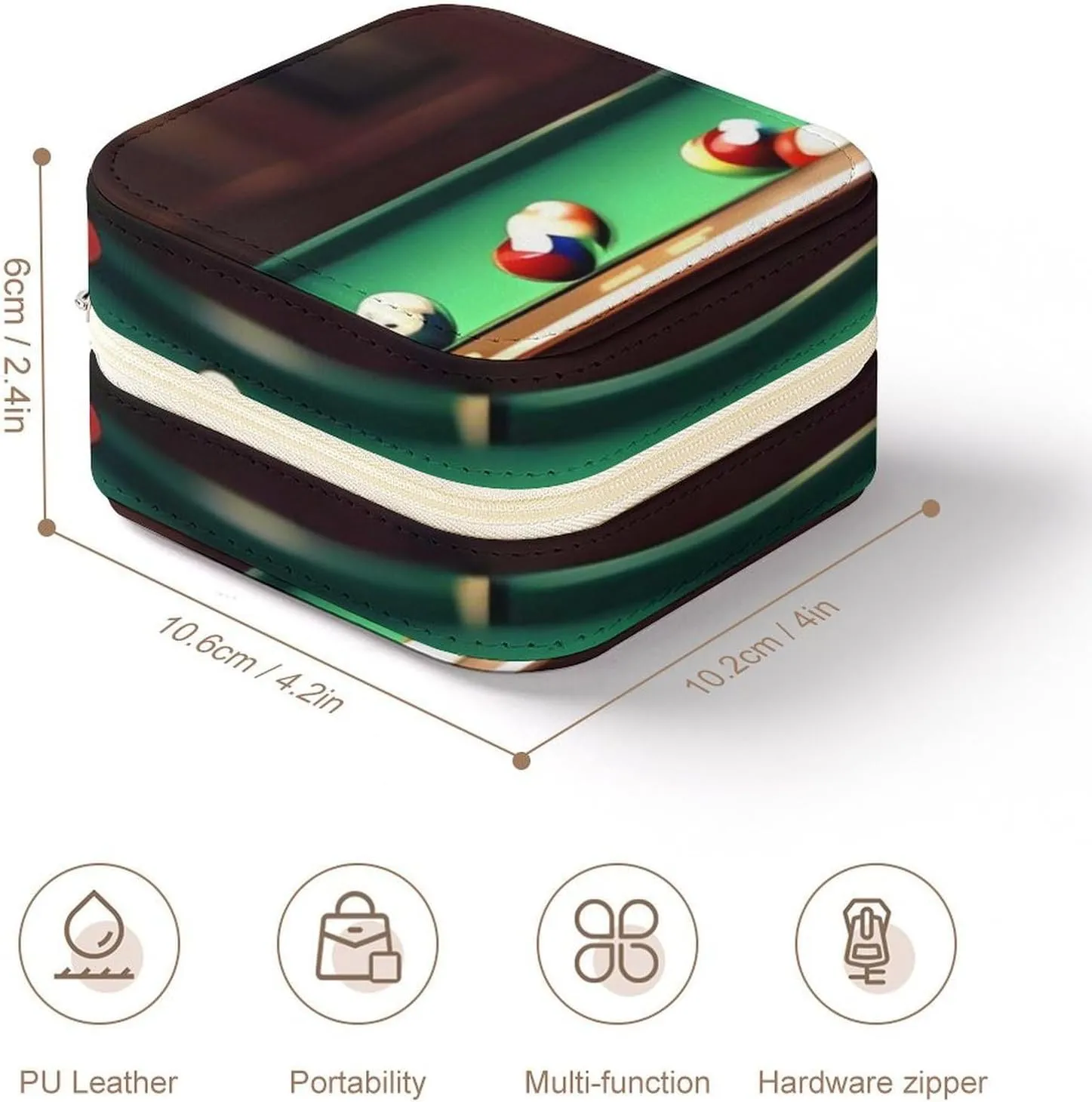 Billiard Travel Jewelry Box Can Store Earrings Bracelets Rings Watches Women's Jewelry Box Jewelry Storage dinosaur Box 