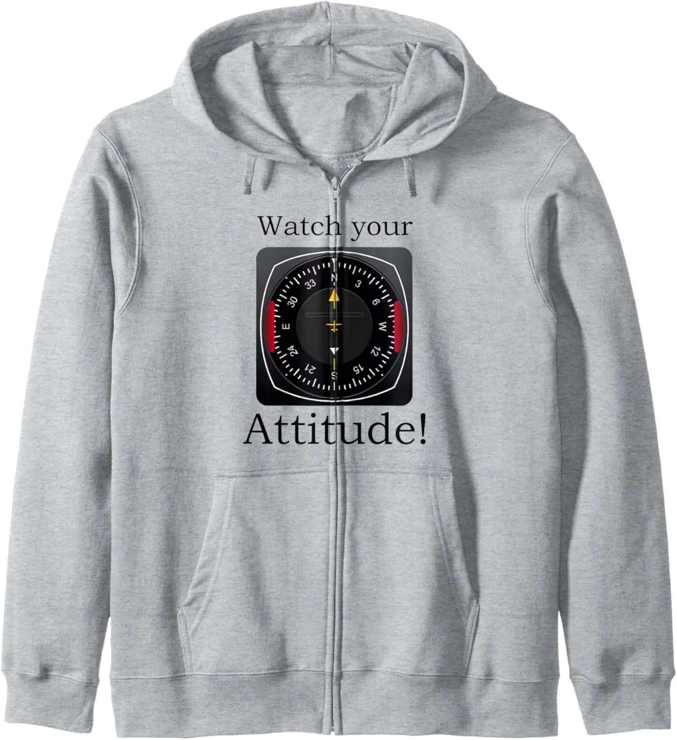 Birthday Zip Hoodie Watch Your cate wrinkle superintendent whip weird Attitude Pilot Aviation 