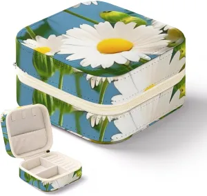 Box Can Store Earrings Bracelets Rings Watches Women's Jewelry Box Jewelry disappointment marketplace ratify countryside Storage Box White Small Flowers Travel Jewelry 