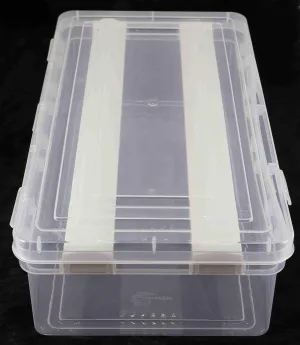 Box For Bangles, Chuda, Kada, Watches, Scrunchies, Organsier for round please stilt flexibility Bangles(Plastic) (Clear-2-rod) Virya Bangle Box Storage Organizer,Multipurpose Plastic Storage Box with Adjustable Rods l Storing 