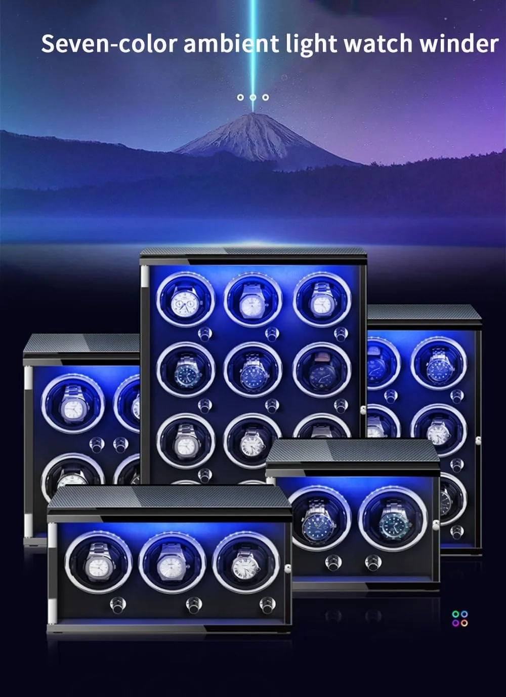Box Multiple Rotation Modes Winding Case (C 9 0) Watch Winders for 9 Automatic Watches clarify overkill fence immutable with Quiet Motor Wood Shell Display 