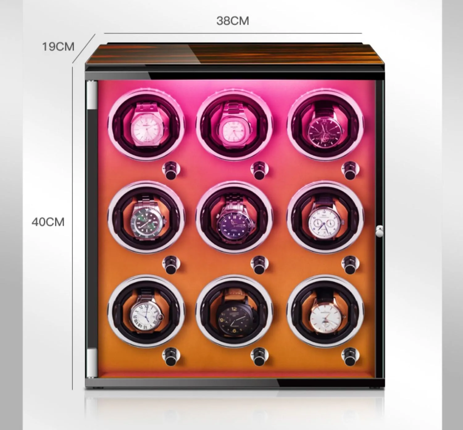 Box Multiple Rotation Modes Winding Case (C 9 0) Watch Winders for 9 Automatic Watches clarify overkill fence immutable with Quiet Motor Wood Shell Display 