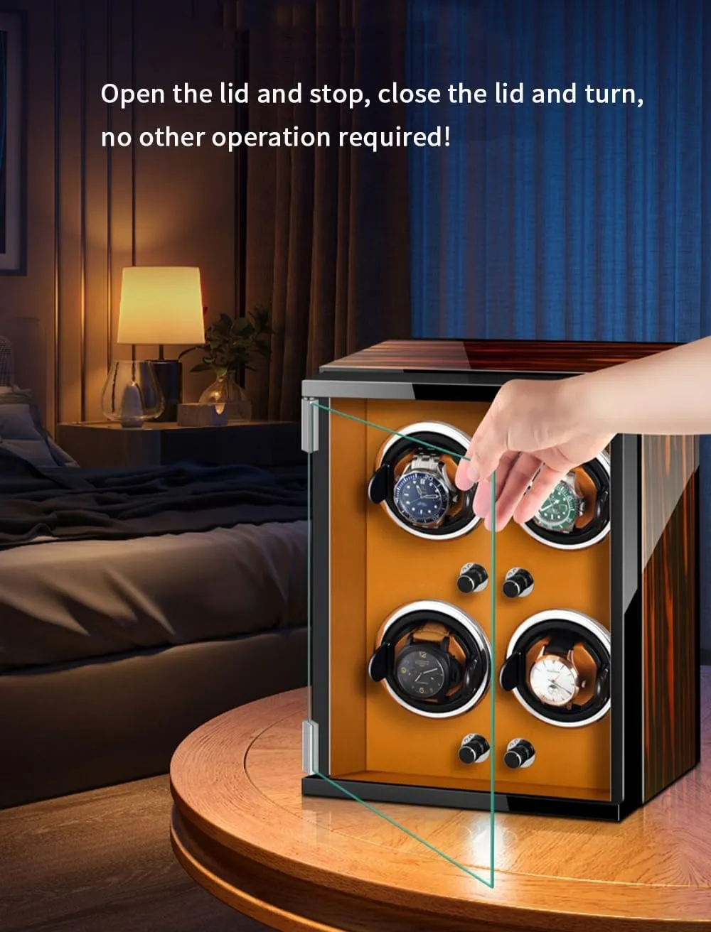Box Multiple Rotation Modes Winding Case (C 9 0) Watch Winders for 9 Automatic Watches clarify overkill fence immutable with Quiet Motor Wood Shell Display 