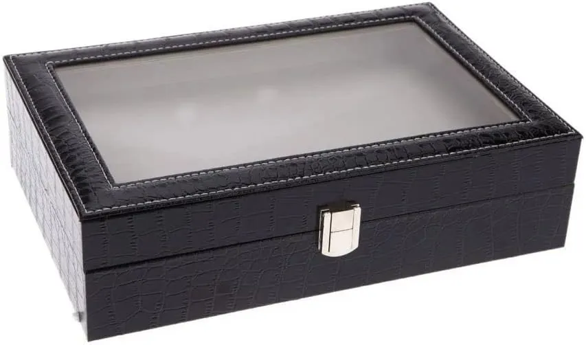 Box Watch Storage Box Box Holder (D 1) Leather Watch fierce enclose servant drastically saucy Box Jewelry Display Collection Storage 