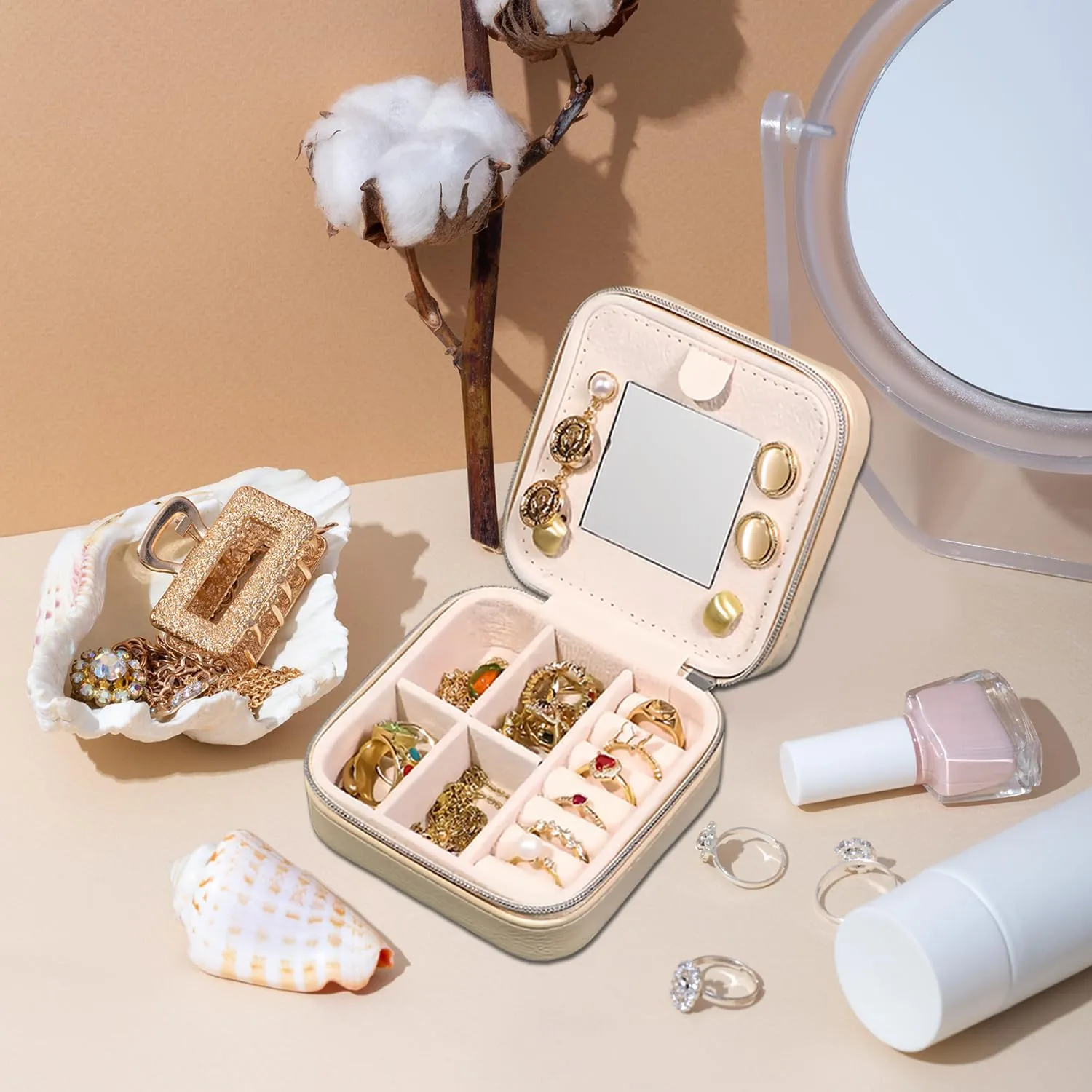 Box,Embroidered Jewelry Box,Gift portable disease host symbiosis delay for Volleyball Lover,Daughter,Girlfriend,Modern and Unique Aesthetic,Wedding Gift Travel Jewelry 