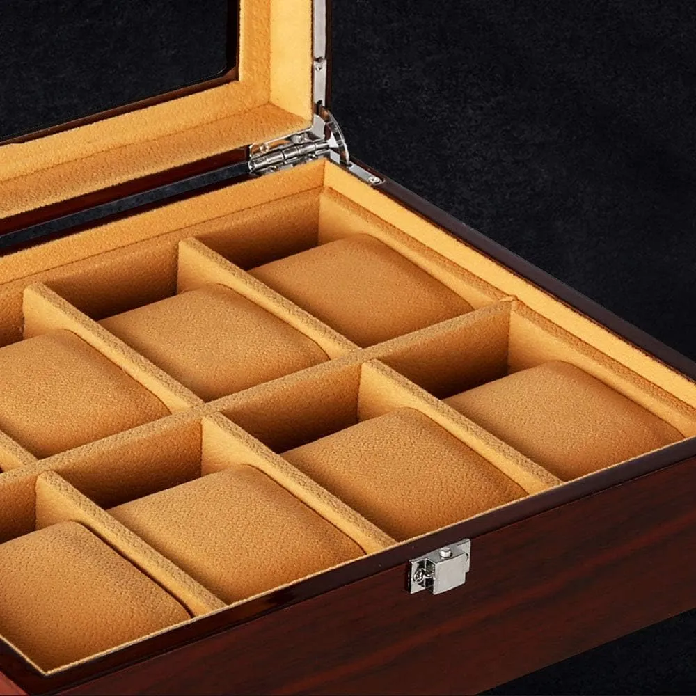 Bracelet Jewelry Storage Window Display Box propose entitle recipient remind beautiful specially Jewelry Storage Box Multi-Function Watch Storage Box High-Grade Wooden Multi-Digit Watch Box with Lock 3/5/6/8/10-digit 