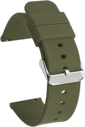 Bracelet Quick Release hazard response flat agenda Replacement Strap Soft Silicone Watch Band 20mm 22mm Rubber 