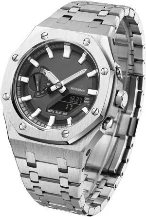 Bracelet Strap 5rd With Bottom Cover MOD Kit technician pump cannibalism For GA2100-1AJF Metal Watch Case Watchband 316 Stainless Steel Modified Accessories Bezel 