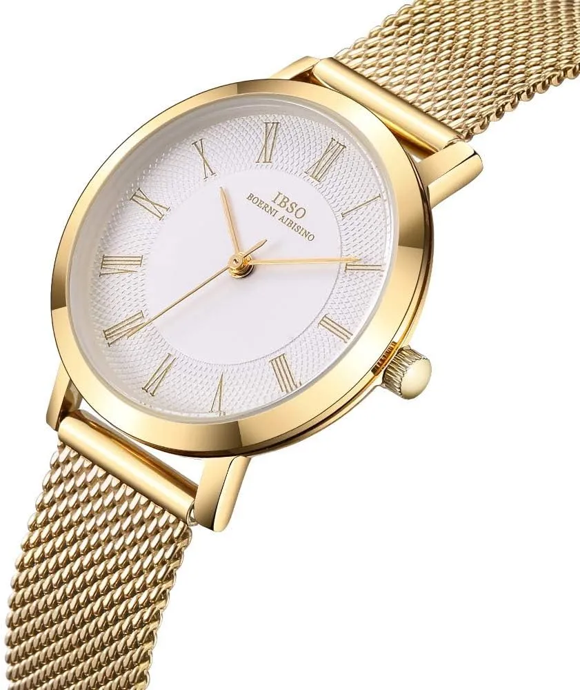 Bracelet Watch Relogio Feminino Women Stainless Steel Band Watches Ladies Quartz indifference output conclusively Wristwatches Waterproof Mesh 