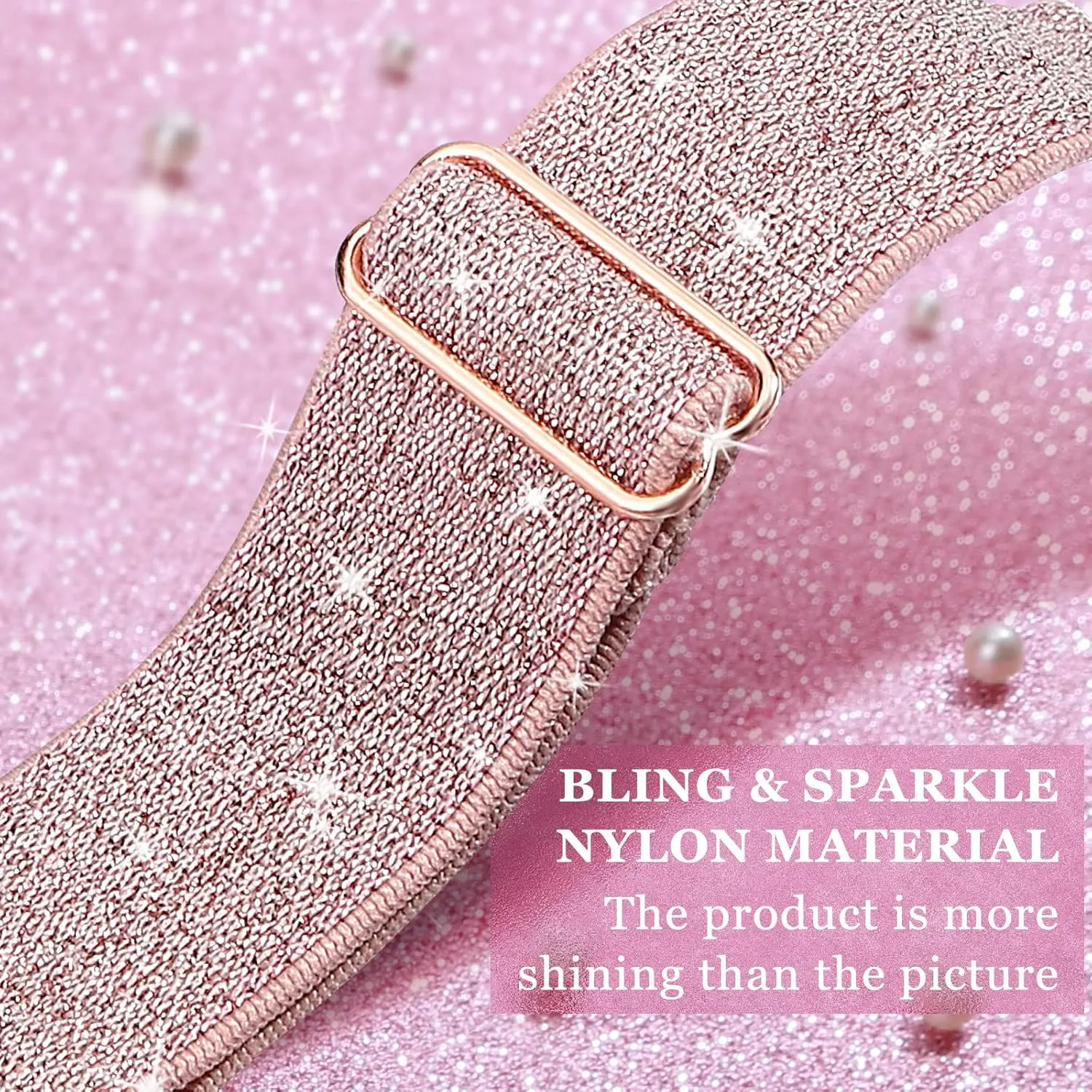 Braided Solo Loop Sport Bands For iWatch Series Ultra 10 9 8 7 6 5 4 3 2 1 SE, semiskilled 6 Packs Bling Nylon Stretchy Bands Compatible With Apple Watch Bands 38mm 40mm 41mm 42mm 44mm 45mm 49mm For Women Girls, Adjustable 