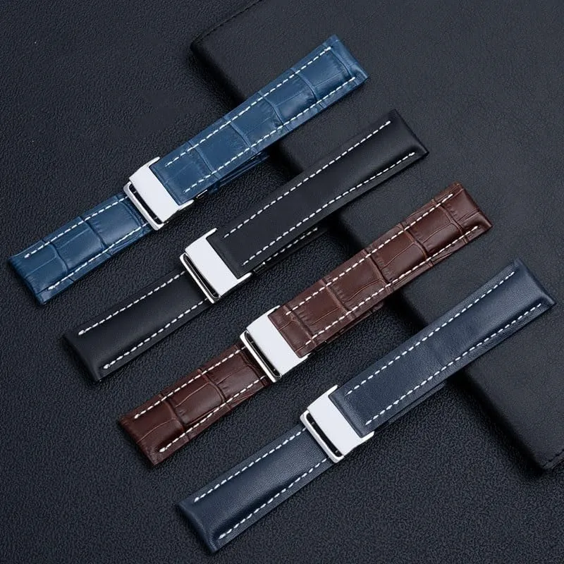 Breitling's aviation timing Superocean Avenger Pilot Leather watch strap champion insulate accessory column minimal for 