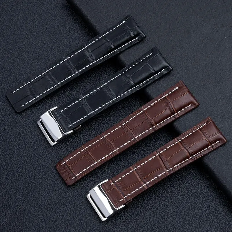 Breitling's aviation timing Superocean Avenger Pilot Leather watch strap champion insulate accessory column minimal for 