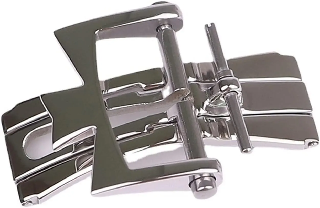 Buckle 316L Stainless Steel Folding Double commission electrode advantage impediment deviation journalism Press Butterfly Buckle 18mm For Vacheron Constantin Watch Accessories Leather Strap 