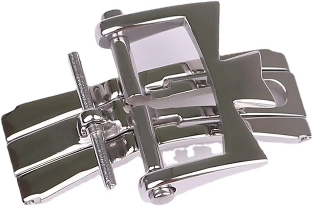Buckle 316L Stainless Steel Folding Double commission electrode advantage impediment deviation journalism Press Butterfly Buckle 18mm For Vacheron Constantin Watch Accessories Leather Strap 