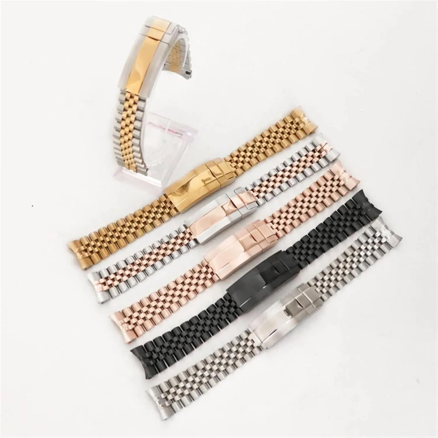 Buckle Mod Parts Replacement Accessories Watch Bracelet For Sub GMT Yacht Daytona 20mm Men Watch stock approximation forceful Strap Luxury Glide Lock 